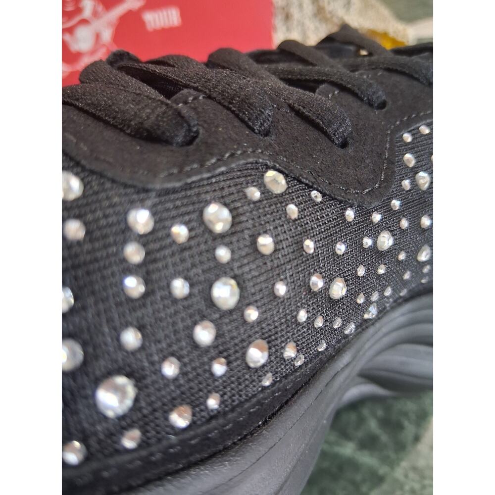 TRUE RELIGION NEW KATIE Black Bling Sparkle Women's Walking Sneaker Size 9 $79 - Picture 8 of 10